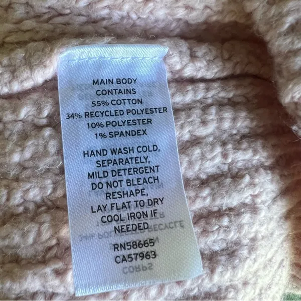 CASLON Women’s Oversized Pink Pullover Cowl Neck Sweater Size XL - Image 4