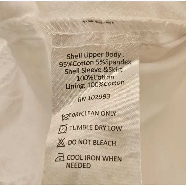 Peter Som Collective Rent the Runway White Combo Eyelet Dress Mini Sz 6 $360 - Image 10