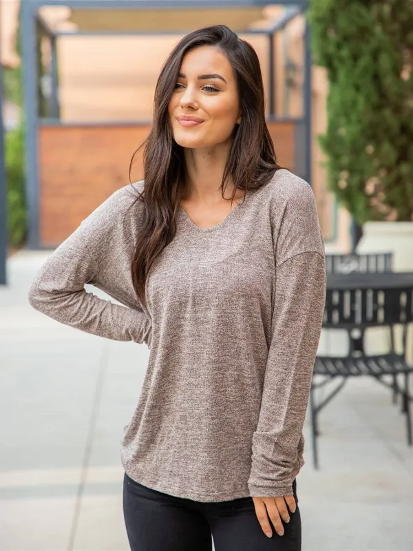 NWT Lightweight Sweater Neutral Everyday Knit Pullover Size Large Tan - Image 2