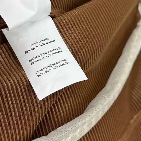 WeWoreWhat Chain High Rise Legging Ribbed Brown Stretch Athleisure Small NWT - Image 12