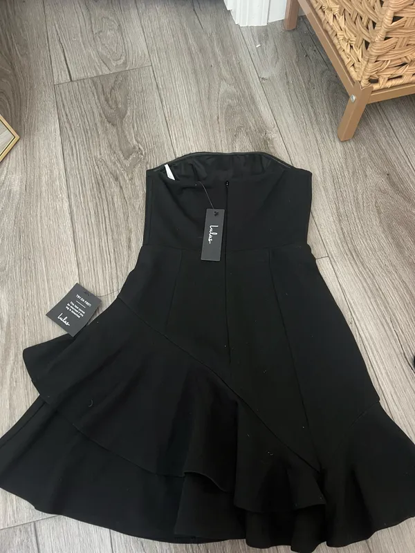 Lulus Black Mini Dress - Image 4