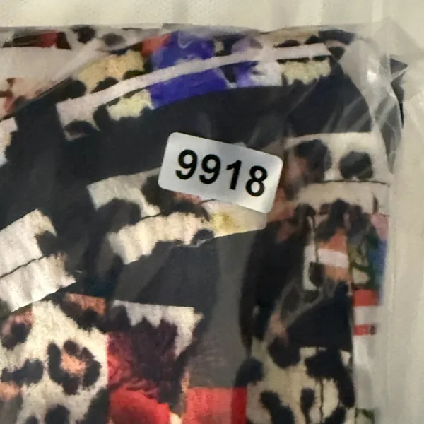 Amanda Uprichard Silk Mixed Print Fit and Flare Mini Dress Leopard Floral M - Image 11