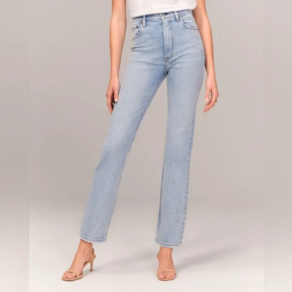 Abercrombie & Fitch The Ankle Straight Ultra High Rise Women's 29/8 - Image 4
