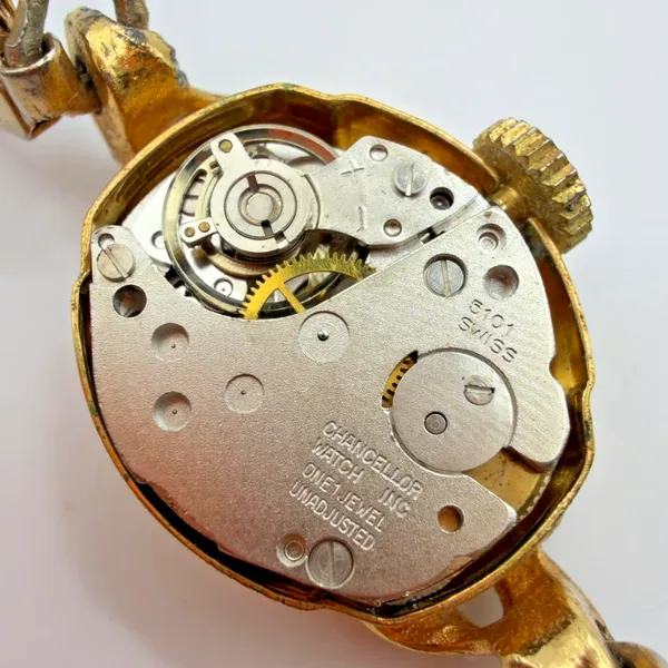 Vintage Longine 215 Ladies Swiss Manual Wind Bracelet Watch Parts - Image 4