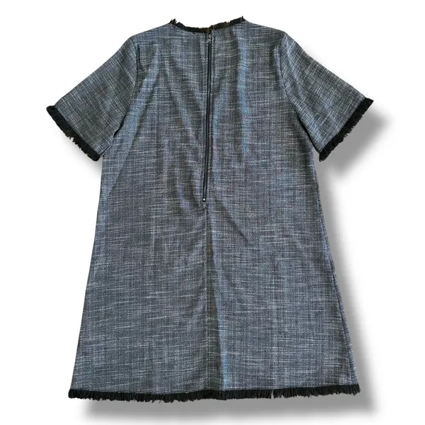 Doe & Rae Tweed‎ Shift Dress Black Gray L NWT Workwear Parisian Chic Capsule - Image 6