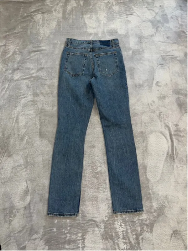 Women's Abercrombie & Fitch Blue 90s Straight Leg Jeans Size 26 - Image 8