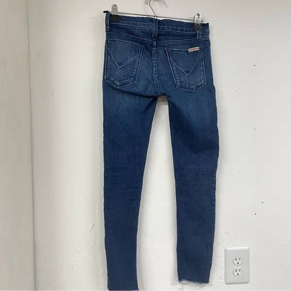 Hudson Low Rise Super Skinny Jeans Womens 26 Y2K Blue Classic Fall Zip Fly - Image 7