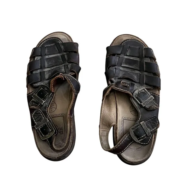 Vintage Dr. Martens Unisex Brown Leather Fisherman Sandals Size 8 - Image 8
