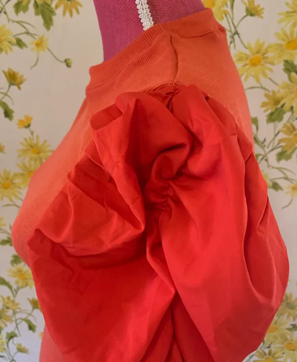 Long Puff Sleeves Top size S/M - Image 6