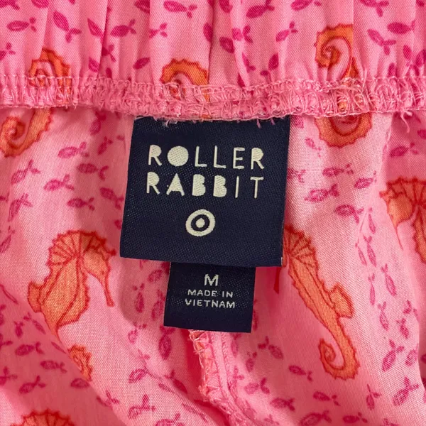 Roller Rabbit for Target Pink Seahorse Pajama Shorts Scalloped Hem Womens Medium - Image 8