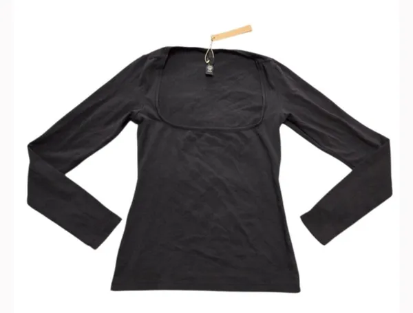 SKIMS Scoop Neck Long Sleeve T-Shirt S - Image 3