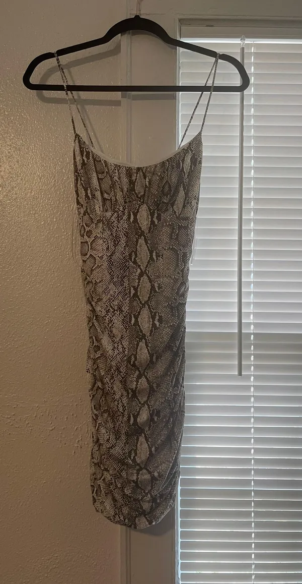Snakeskin Mini Dress - Image 4