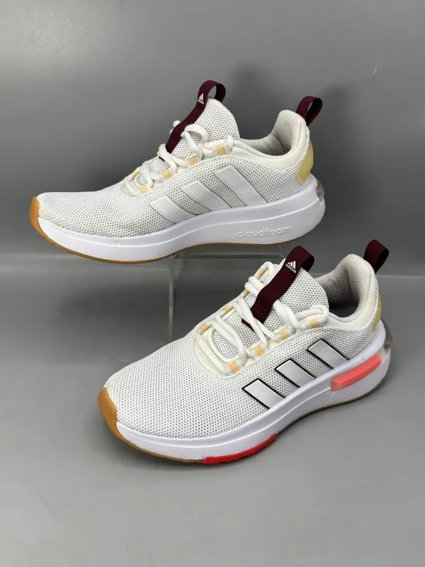 Adidas Cloudfoam Racer TR23 Running Shoes Women 6 White Athletic Sneakers 789005 - Image 2