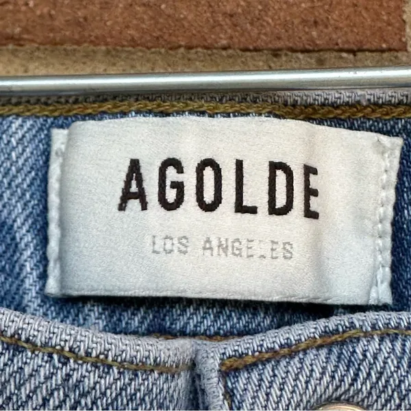 Agolde Toni Light Wash Denim Distressed Jeans Size 24 - Image 3