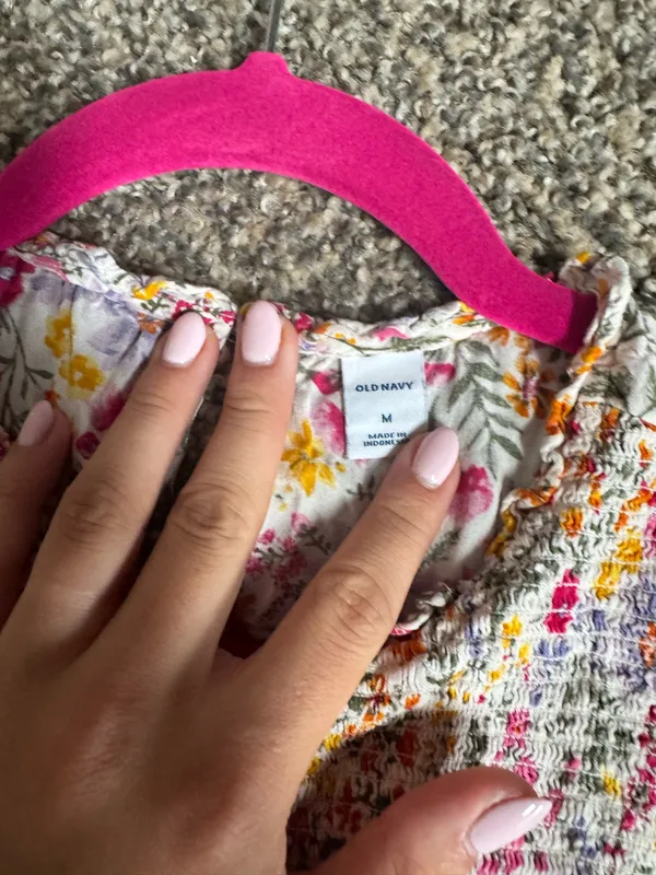 Old Navy Floral Smocked Flutter Sleeve Top - Image 2
