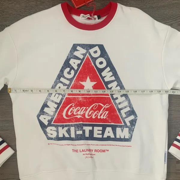 The Laundry Room Coca Cola American Downhill Ski Team Sweatshirt - Size XS - NWT - Image 8