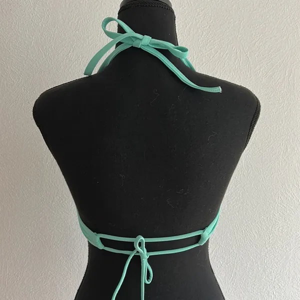 Turquoise blue Victoria’s secret push-up bikini top with underwire 34D - Image 5