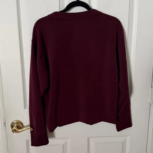 Supersoft a new day Crewneck Sweater in Deep Burgundy small - Image 3