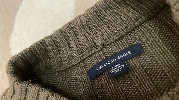 American Eagle ribbed knit cropped sweater - Image 3