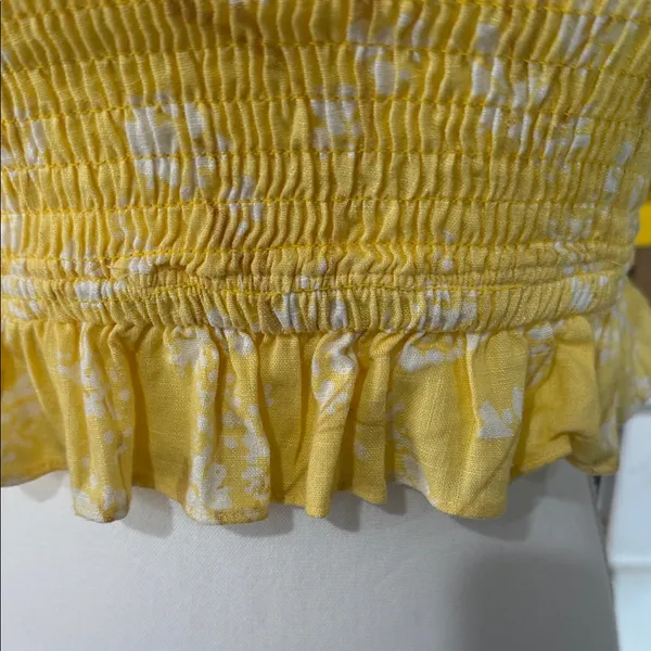 Sabo Skirt Light Yellow Ruffled Blouse - Image 7