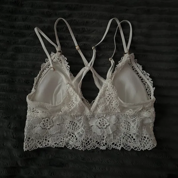 Aerie white lace padded bralette - Image 2