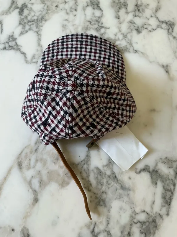 NWT Madewell Houndstooth Baseball Cap Adjustable CLASP BROKEN - Image 3