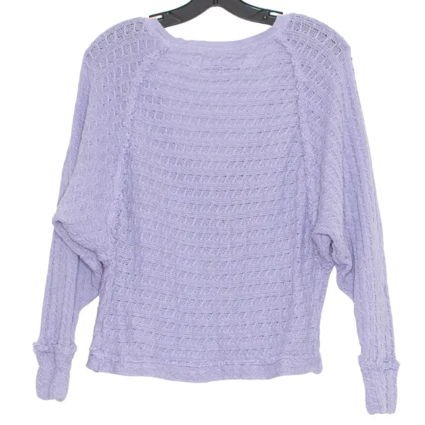 We The Free People Sweater S Purple Slouchy Oversized Boho Minimalist Coastal - Image 3