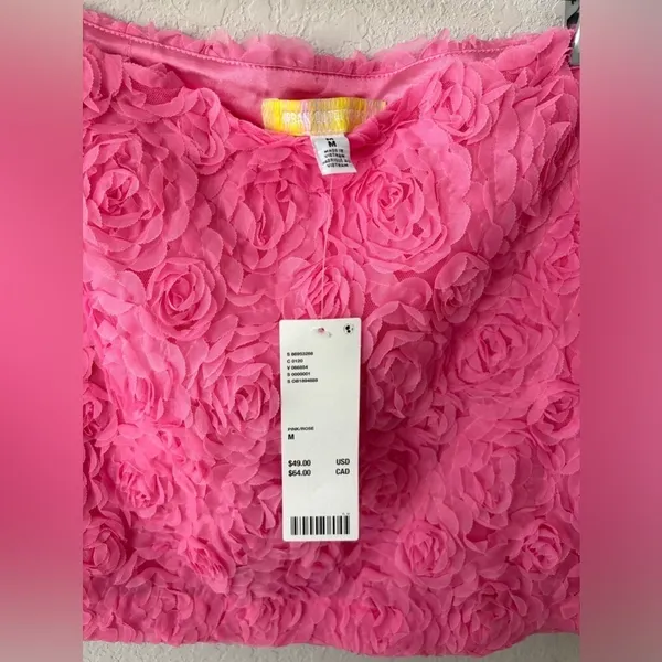 Urban Outfitters Lulu Textured Rosette Mini Skirt Size medium - Image 4