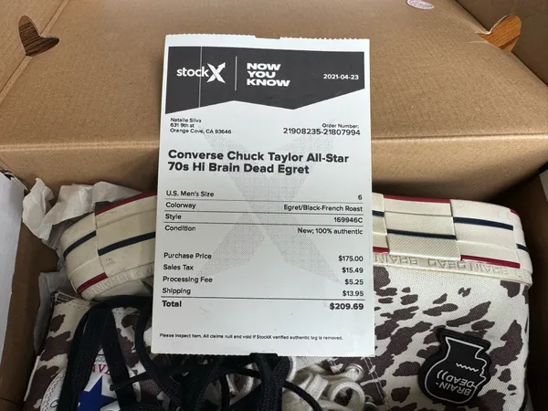 Brain Dead Converse Cow Print High-Tops - Image 3