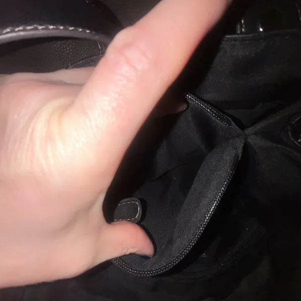 Jaclyn Smith Black Shoulder Tote Bag with Front Pocket - Image 3