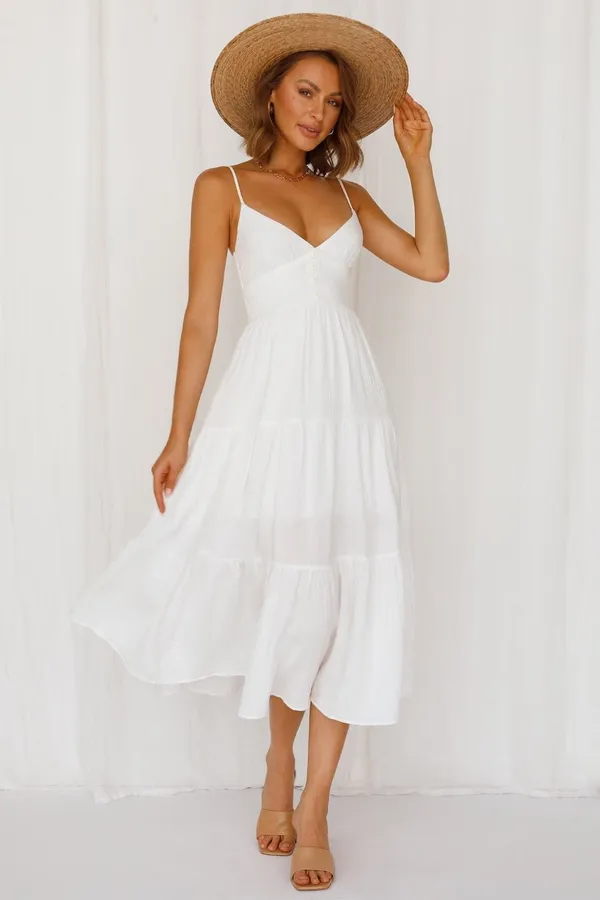 ✨Hello Molly Vintage Queen Maxi Sz Xl Dress White✨ - Image 2