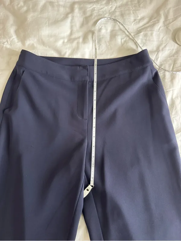 St. John’s Women’s Classic Navy Straight Leg Dress Pants Work US 4 business chic - Image 9