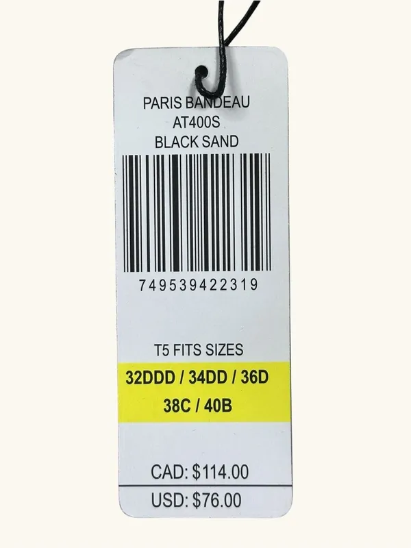 A.Ché Black Bandeaucc Underwire Bikini Set T5 32DDD 34DD 36D 38C 40B BottomL NWT - Image 12