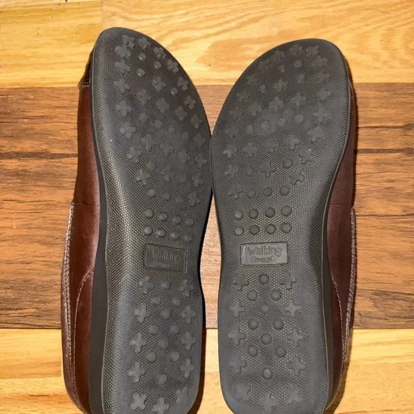 Walking Cradles Brown Leather Croc Cap Toe Slip On Comfort Loafers Shoes 10W - Image 7