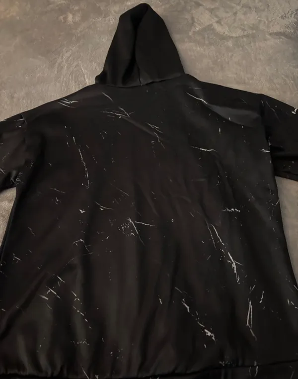 Woman’s black beautifully broken hoodie size large - Image 2