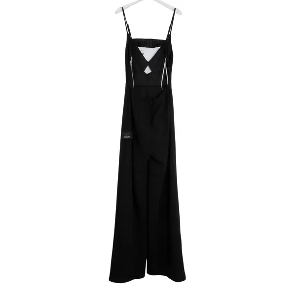 Lulus Fit the Fashion Black Sleeveless Vegan Leather Wide-Leg Jumpsuit Medium - Image 8