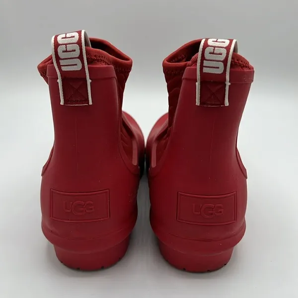 ✨UGG Red Rainboots Size‎ 6 Chevonne Ankle Rain Booties B22B - Image 8