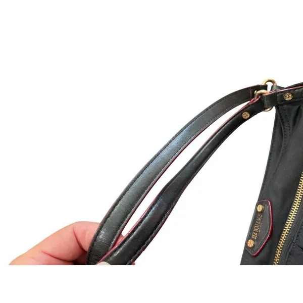 MZ Wallace womans Black Nylon Leather Trim Handbag crossbody SKU 8907 - Image 5
