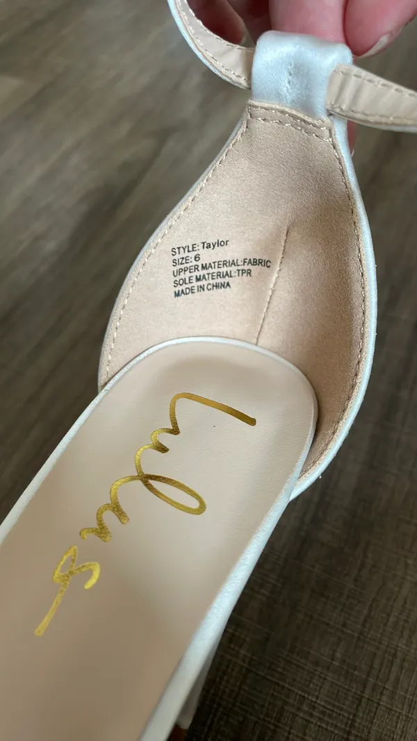 Lulus Taylor Ivory Satin Heels - Image 3