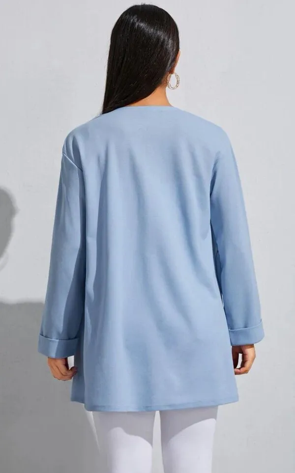 SheIn Blue Blazer Jacket - Image 2