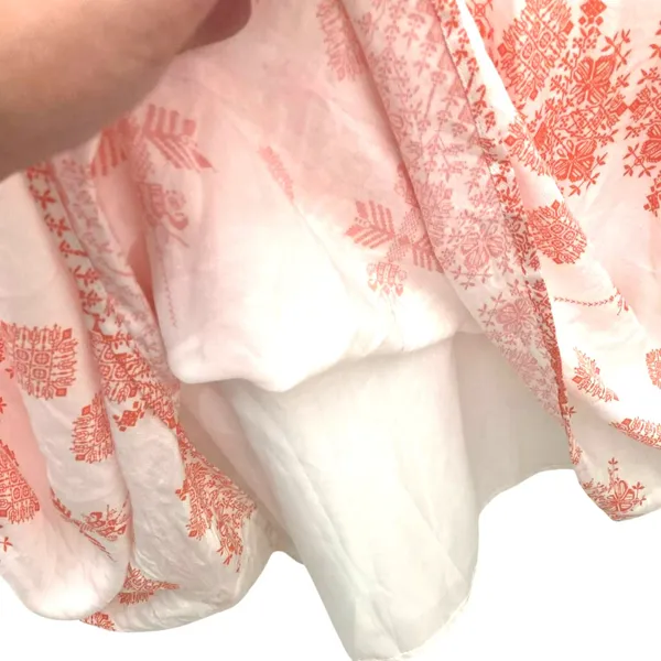 BB Dakota Havana Floral Maxi Dress NWT Size 10 White Peach Boho V-Neck - Image 11