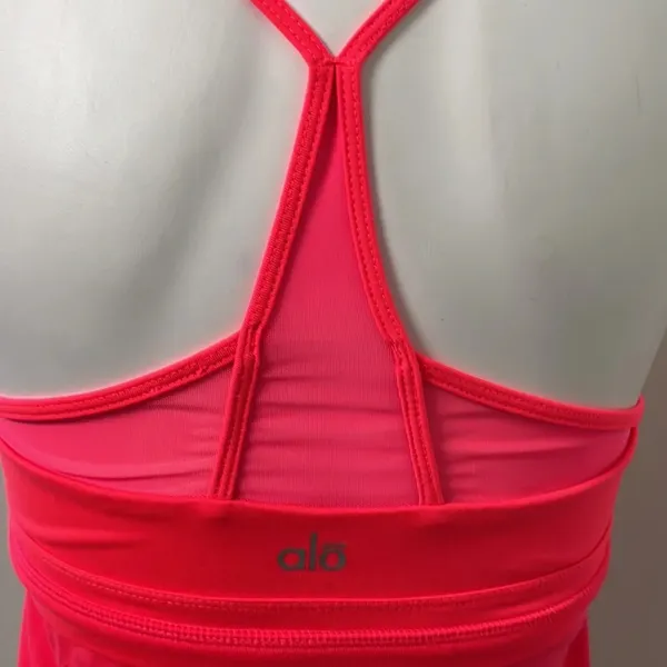 Alo | Hot Pink Strappy Workout Top - Image 5