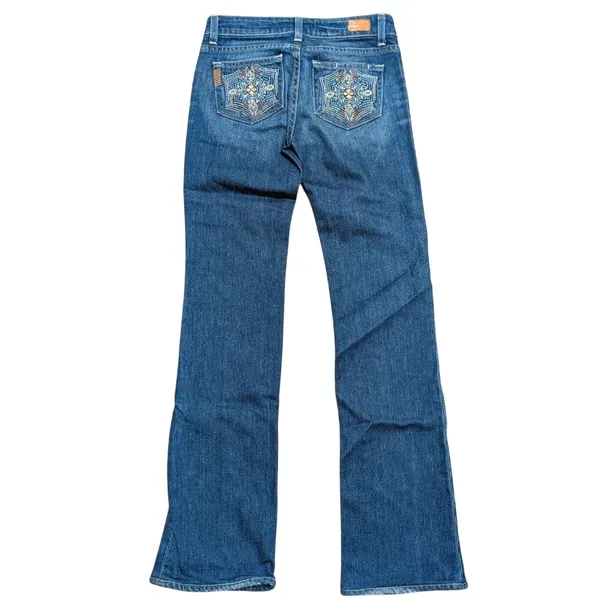 Paige Jeans‎ Womens 25 Benedict Canyon Boot Leg Bootcut Flare Designer Denim - Image 2