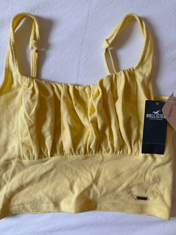 Hollister Yellow Cropped Top - Image 2