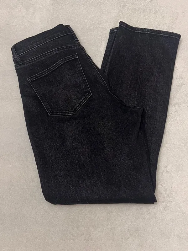 Express Women's Jean Straight high Rise Black Denim Size 8R - Image 10