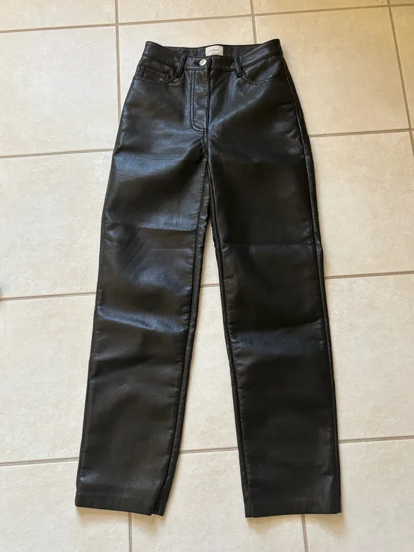 Wilfred Aritzia Leather Melina Pants - Image 2