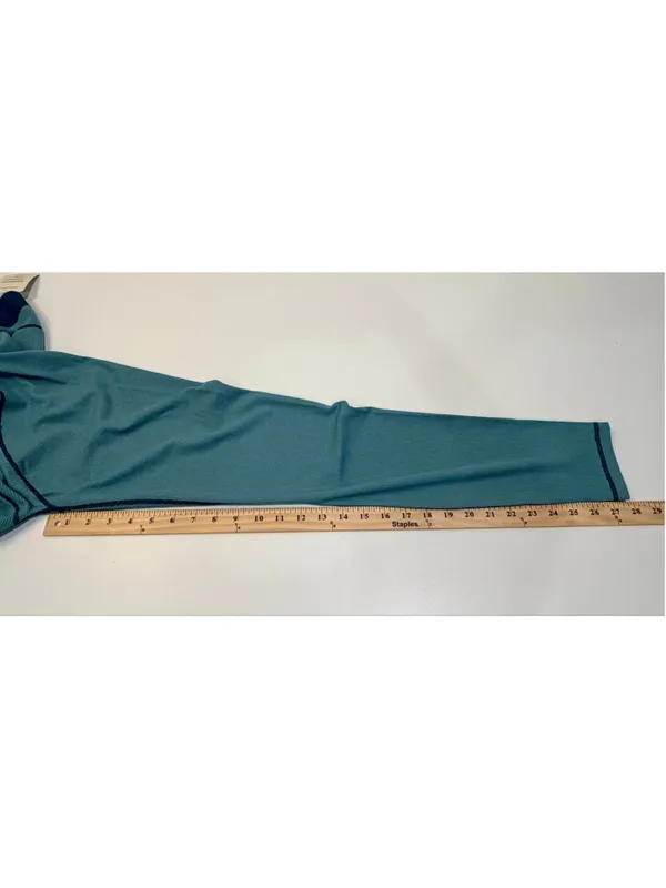 Fabletics Women’s M Waffle Leggings Teal Blue NWT b1 - Image 3