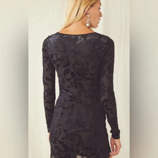 Free People Lotta Love Black Slip Dress - Image 5