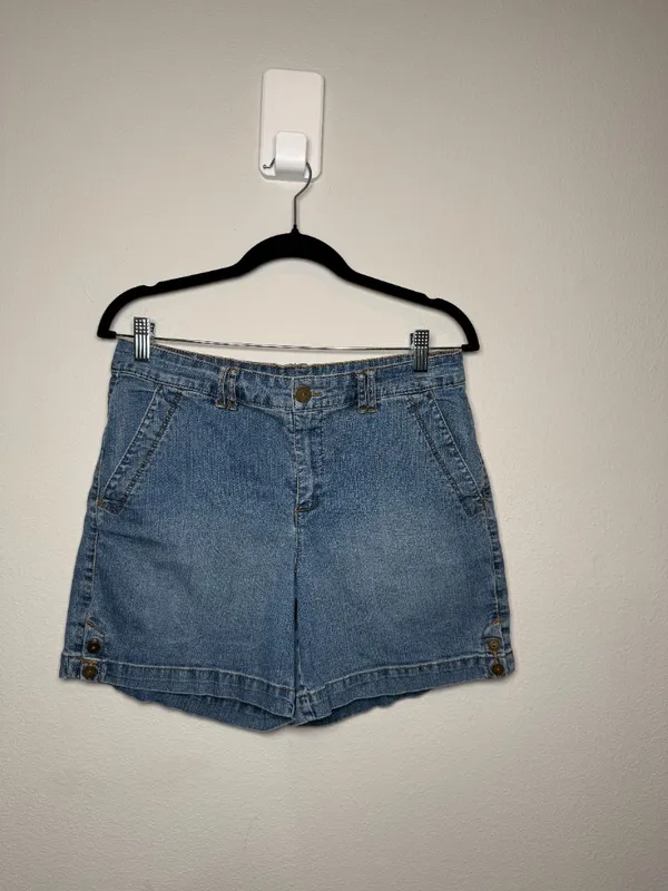 Vintage Granola Girl Basic Denim Shorts - Image 2
