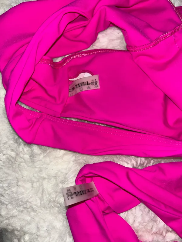 NWT Zaful Hot Pink Bikini Set  - Image 5